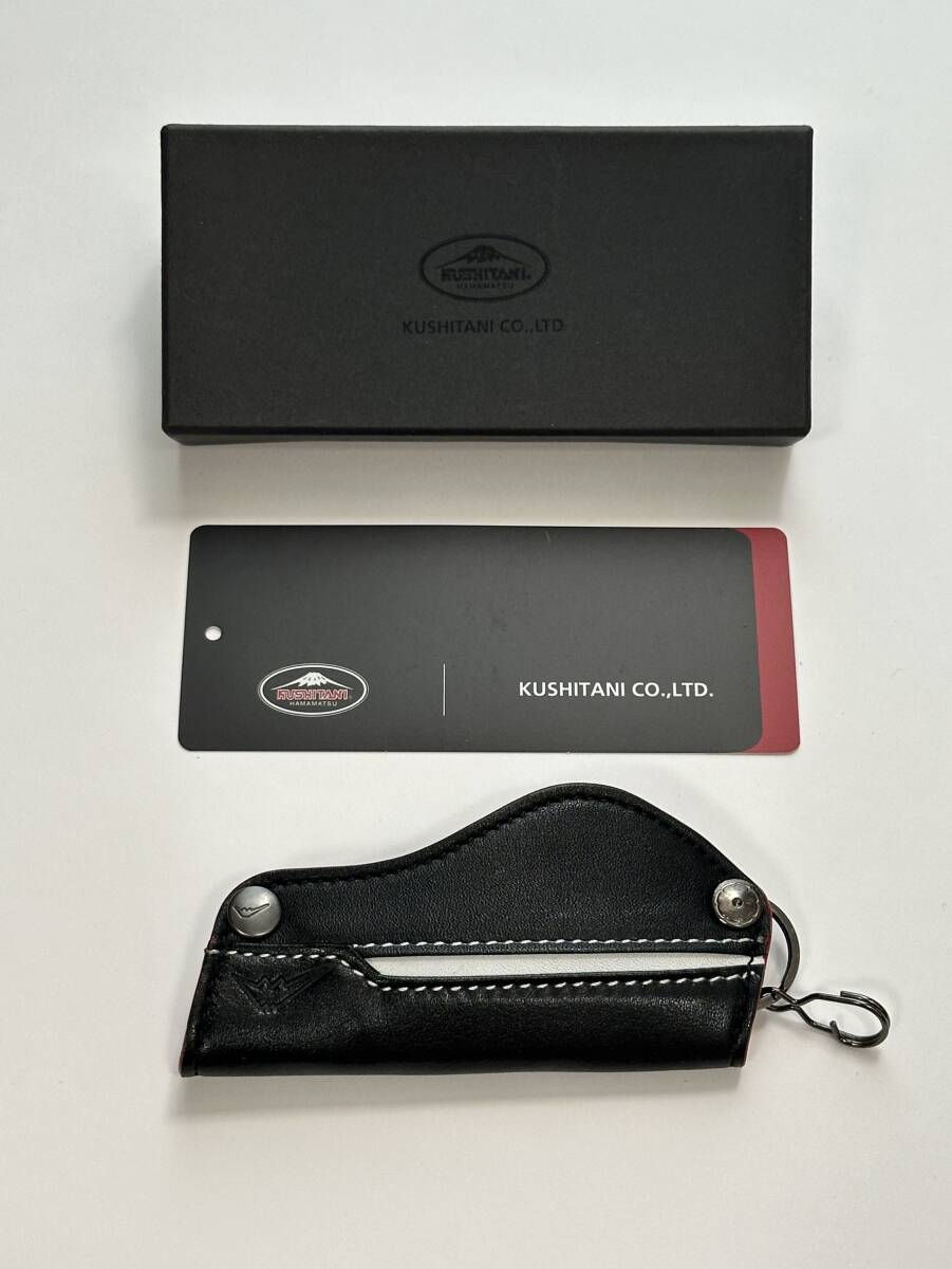 【新品未使用】KUSHITANI Single Key Case Black Leather｜クシタニ シングルキーケース ブラックレザー｜小物・アクセサリー_画像1