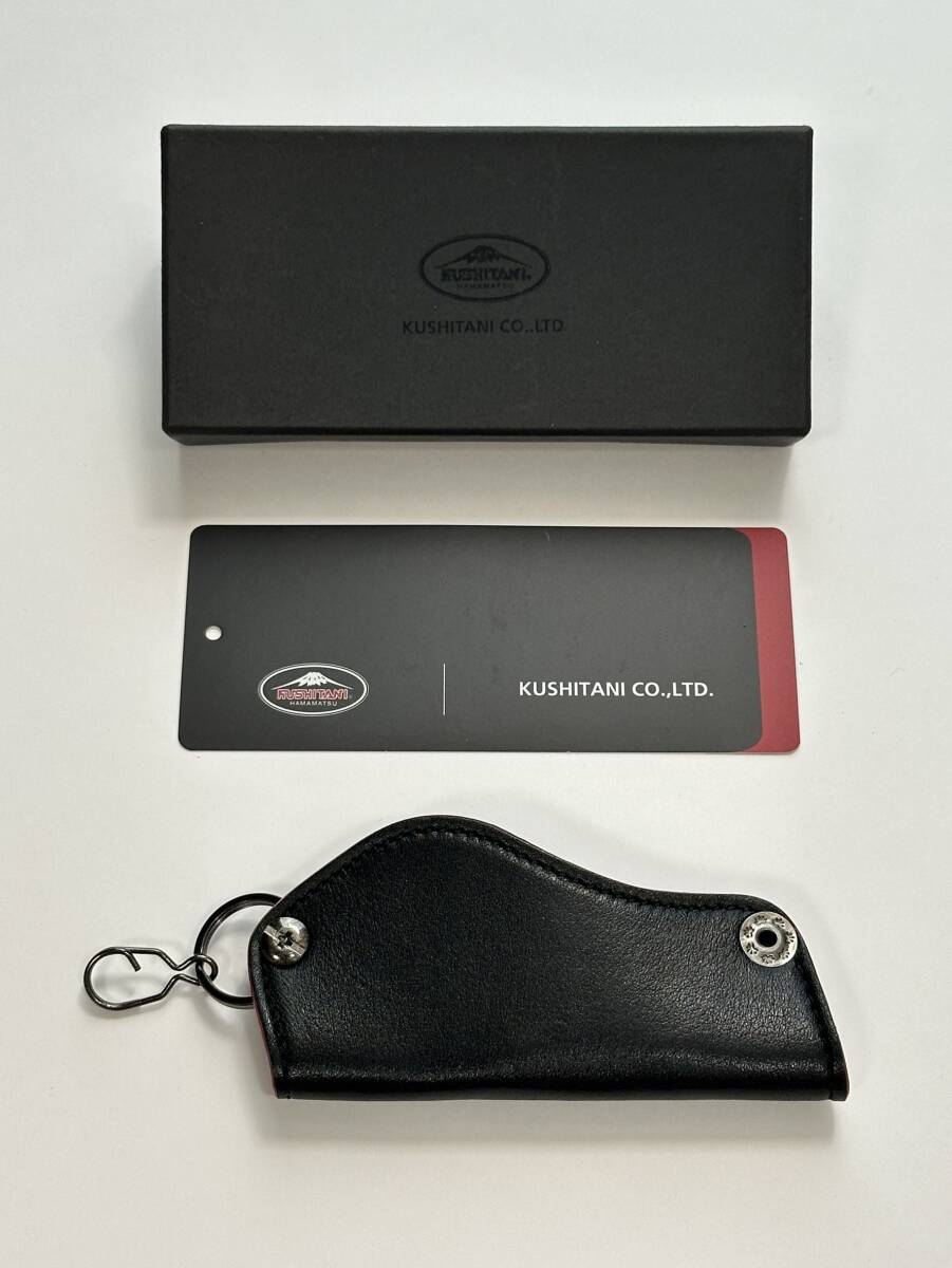 【新品未使用】KUSHITANI Single Key Case Black Leather｜クシタニ シングルキーケース ブラックレザー｜小物・アクセサリー_画像2