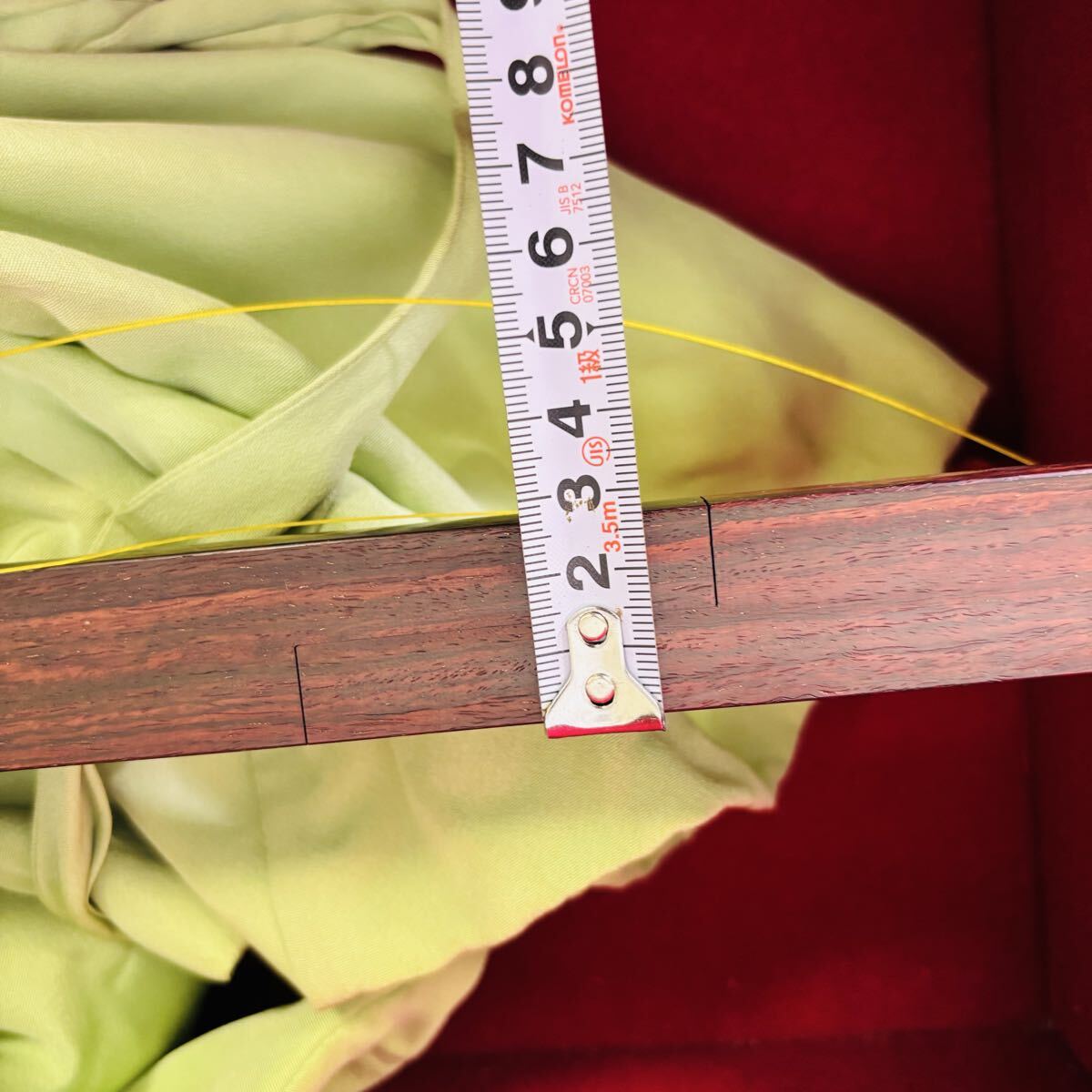 b869 和楽器 三味線 金細 弦楽器 津軽三味線 ハードケース　96cm 現状品　送:180_画像5