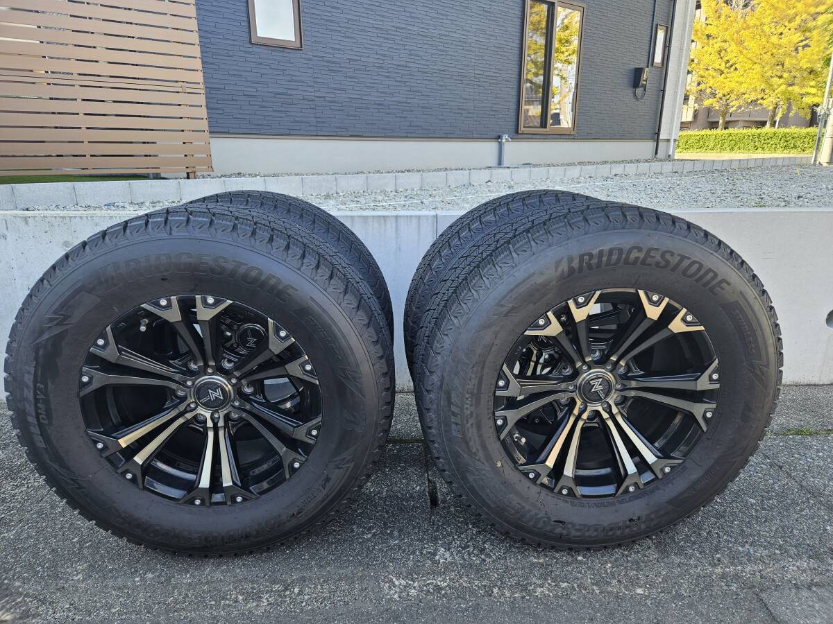 ランクルプラド サーフ ハイラックス等 17インチ ブリヂストン DM-V3 265/65R17 スタッドレスタイヤ ホイール 4本SET_画像1