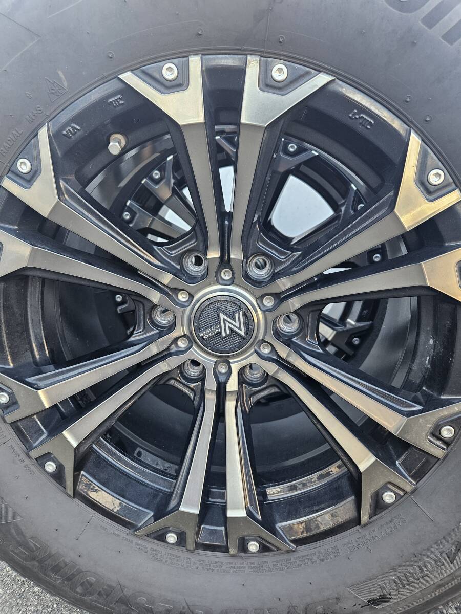 ランクルプラド サーフ ハイラックス等 17インチ ブリヂストン DM-V3 265/65R17 スタッドレスタイヤ ホイール 4本SET_画像4