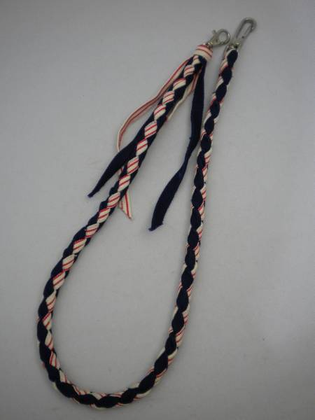 新品 ウォレットコード デニム＆ヒッコリー ホワイトレッド_画像1