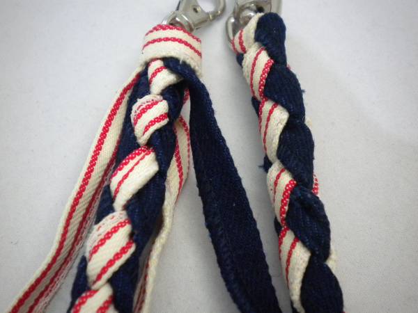 新品 ウォレットコード デニム＆ヒッコリー ホワイトレッド_画像3