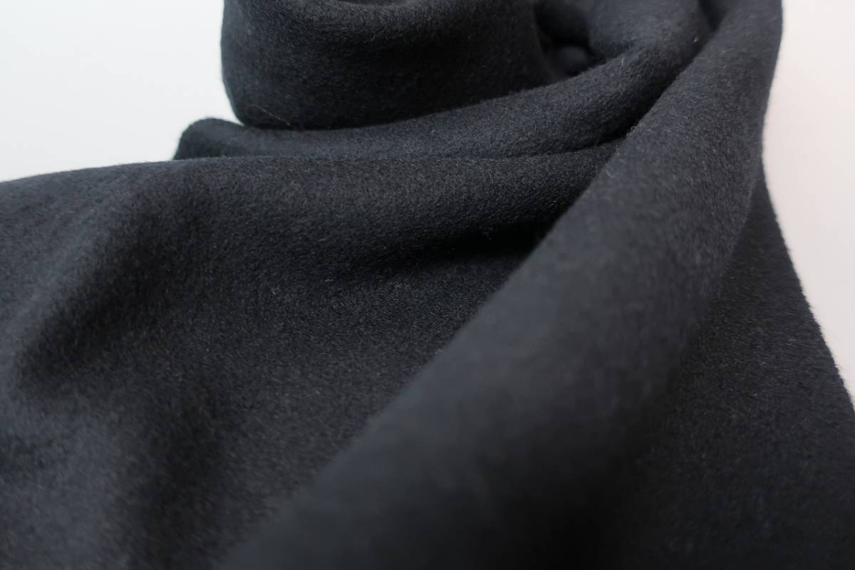 新品　ウール　１００％　マフラー　黒_画像3