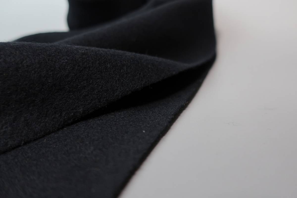 新品　ウール　１００％　マフラー　黒_画像4