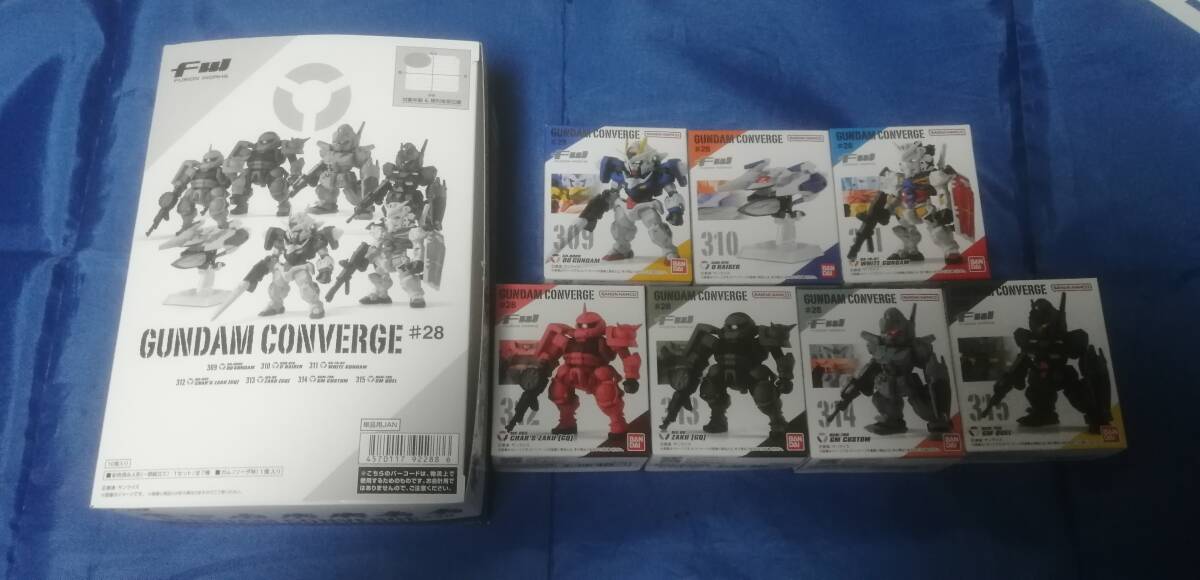 GUNDAM　CONVERGE・ガンダムコンバージ＃28 ７種コンプセット大箱付き_画像1