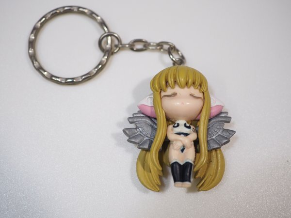 ☆B3851☆バンプレスト ちょびっツ フィギュアキーホルダー2 白ちぃ(エルダ)_画像1