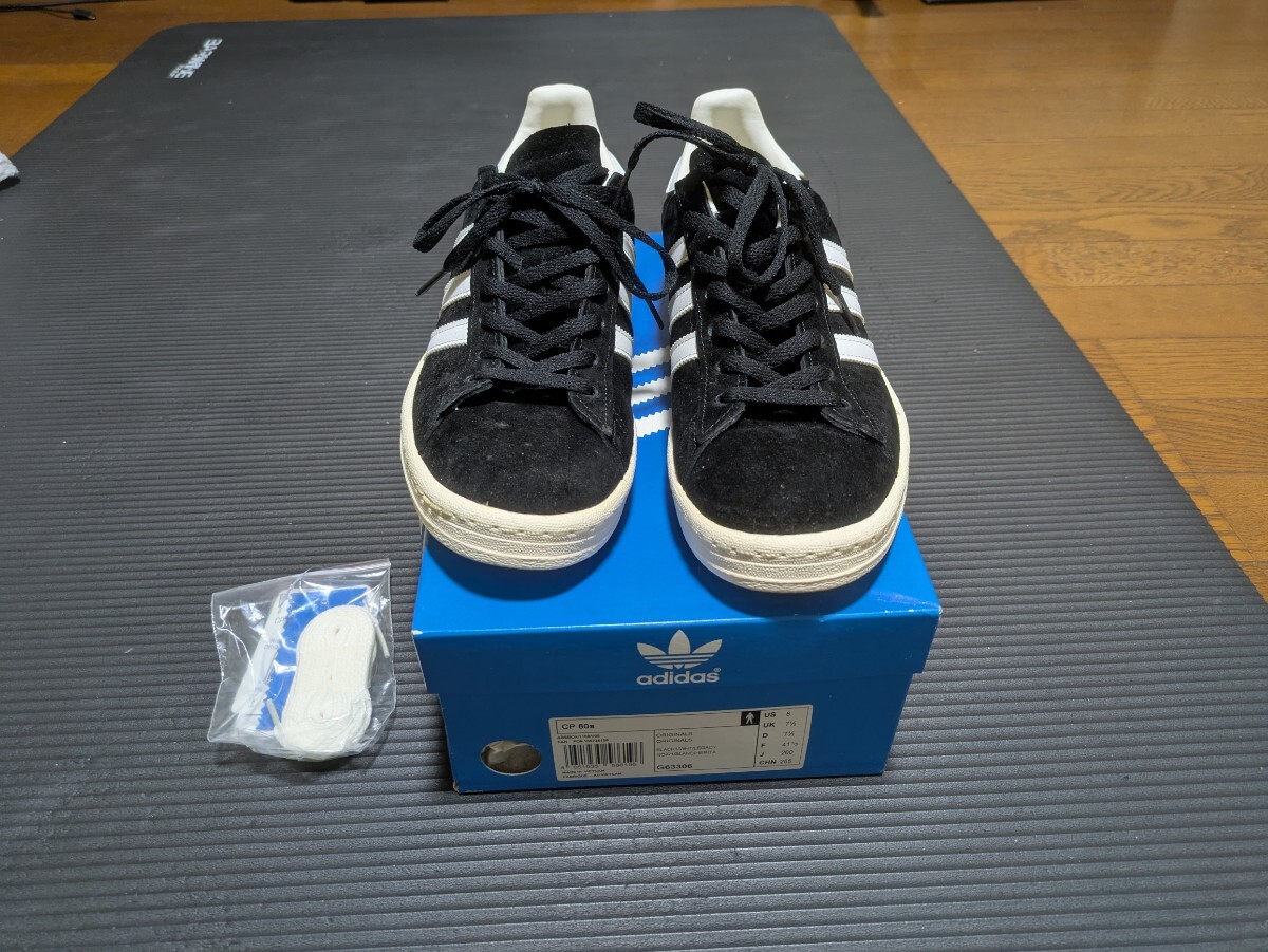未使用品綺麗adidas キャンパス CAMPUS 80sブラック_画像1