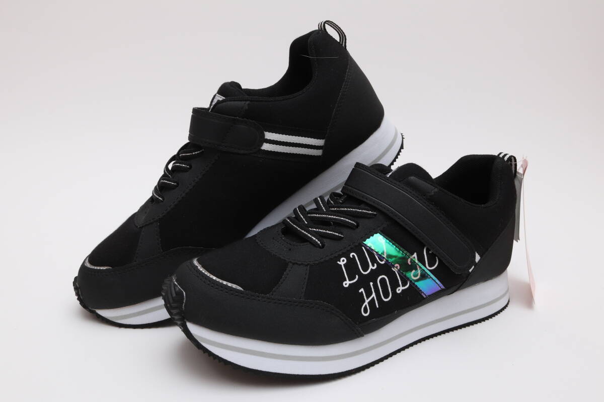 【新品】Moonstar ムーンスター キッズシューズ Ni-mo ニーモ NM J004 24.5cm ブラック_画像1