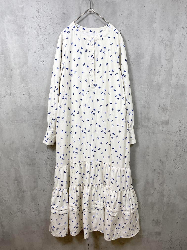 ゆうパケットOK mystic ミスティック MYZ1042409A0006 定価13200円 花柄ティアード ワンピース size1/アイボリー ■■_画像1