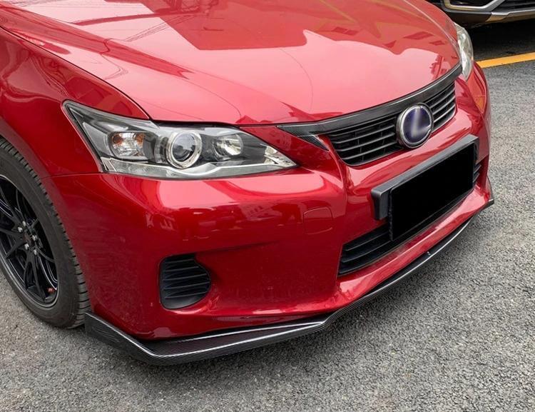 【送料無料】国内発送 レクサス CT200h ZWA10 前期後期適合 LEXUS フロントリップスポイラー フロントバンパー エアロ カナード ブラック_画像5