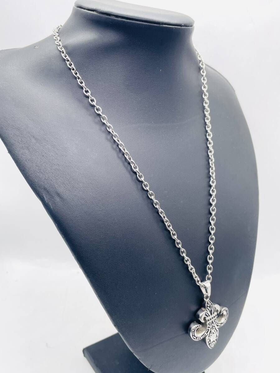 【現状品】POLICE ポリス ネックレス フレアチャーム メンズ用 男性用 小物 アクセサリー ファッション 長さ50㎝ トップ3.5cm_画像2
