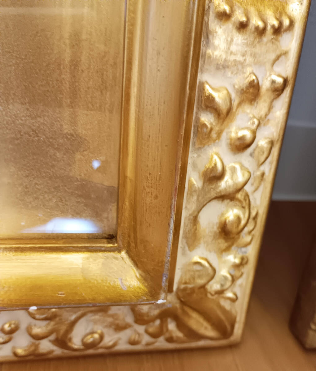 油彩画用額縁　３号F　ゴールド　中古_画像5