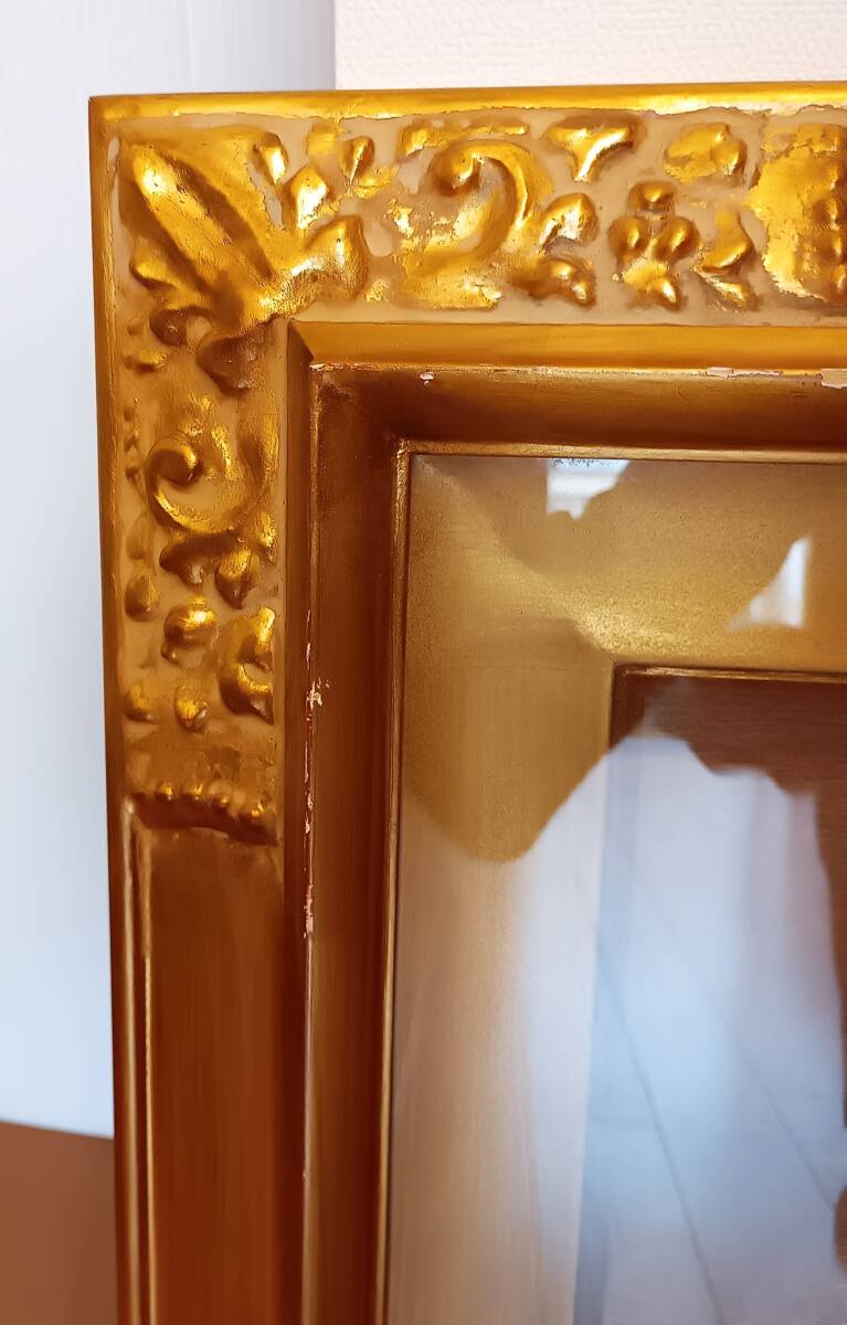 油彩画用額縁　３号F　ゴールド　中古_画像3