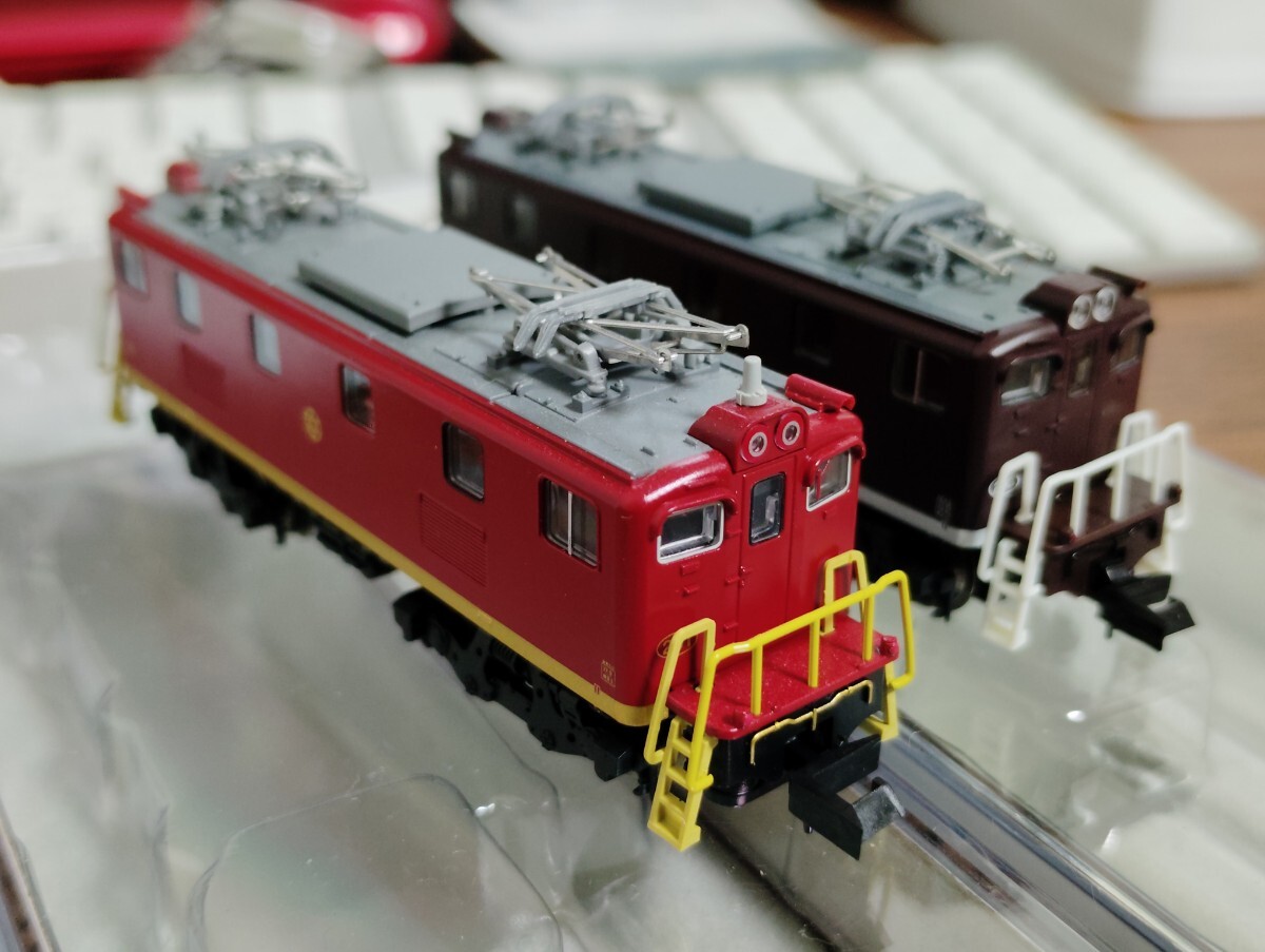 秩父鉄道　デキ200 2両　マイクロ　A2069 A2080 デキ　茶色　赤茶　パレオエクスプレス　機関車　_画像1