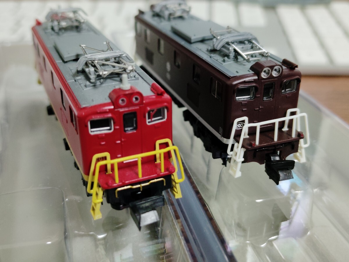 秩父鉄道　デキ200 2両　マイクロ　A2069 A2080 デキ　茶色　赤茶　パレオエクスプレス　機関車　_画像2