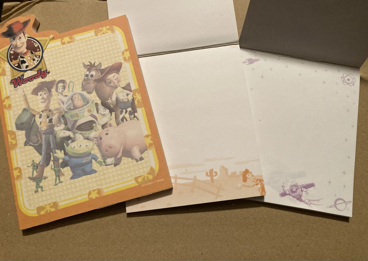 トイストーリー　メモ帳4種セット　ピクサー　ディズニー　Toy story Disney PIXAR_画像3