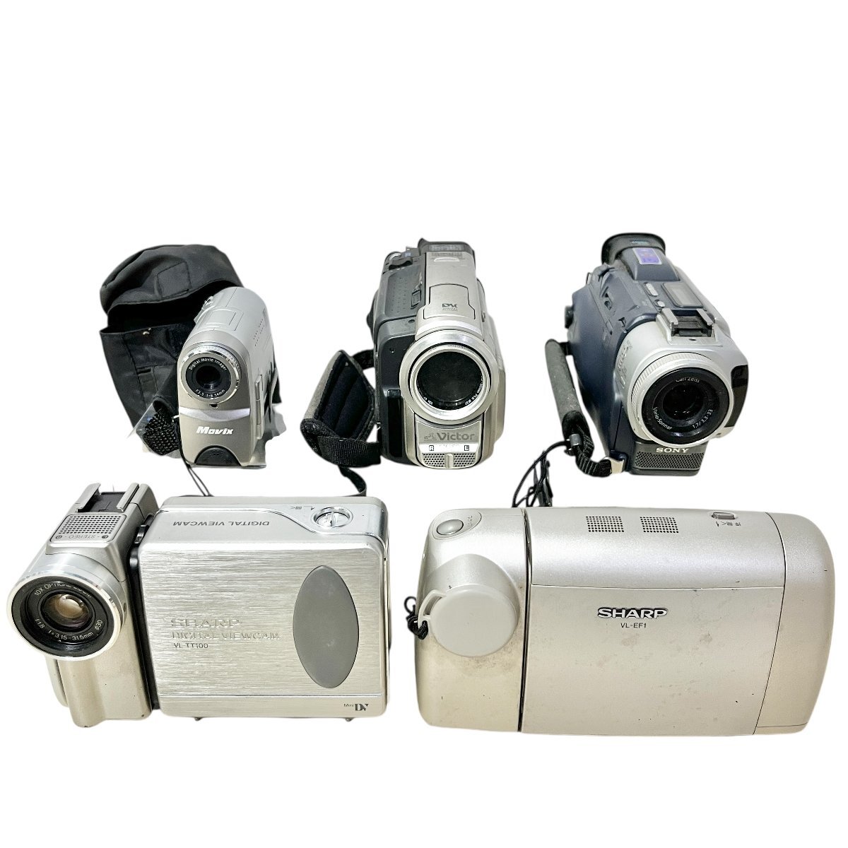 SHARP シャープ カメラ ビデオカメラ おまとめ SONY/Victor/Che-ez 5点 動作未確認 ジャンク品 80サイズ 蘇さ(BBY2108)_画像1