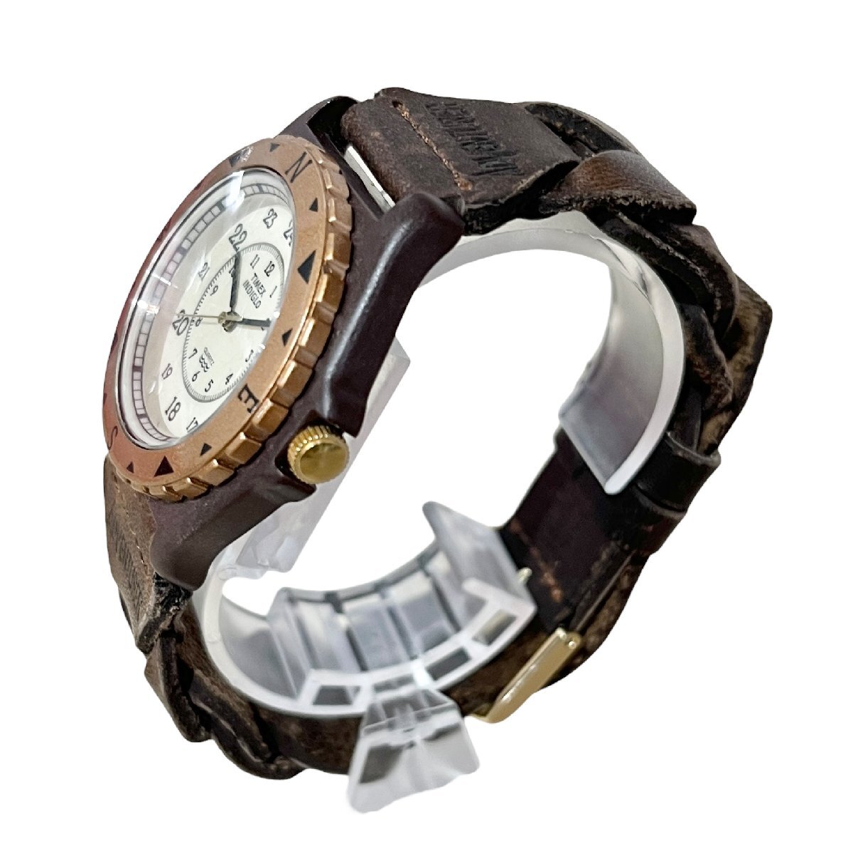 TIMEX サファリ タイメックス 時計 腕時計 INDIGLO アドベンチャー 1990年代 クオーツ 不動 ジャンク品 コンパクトサイズ 蘇や(KAY337)_画像2