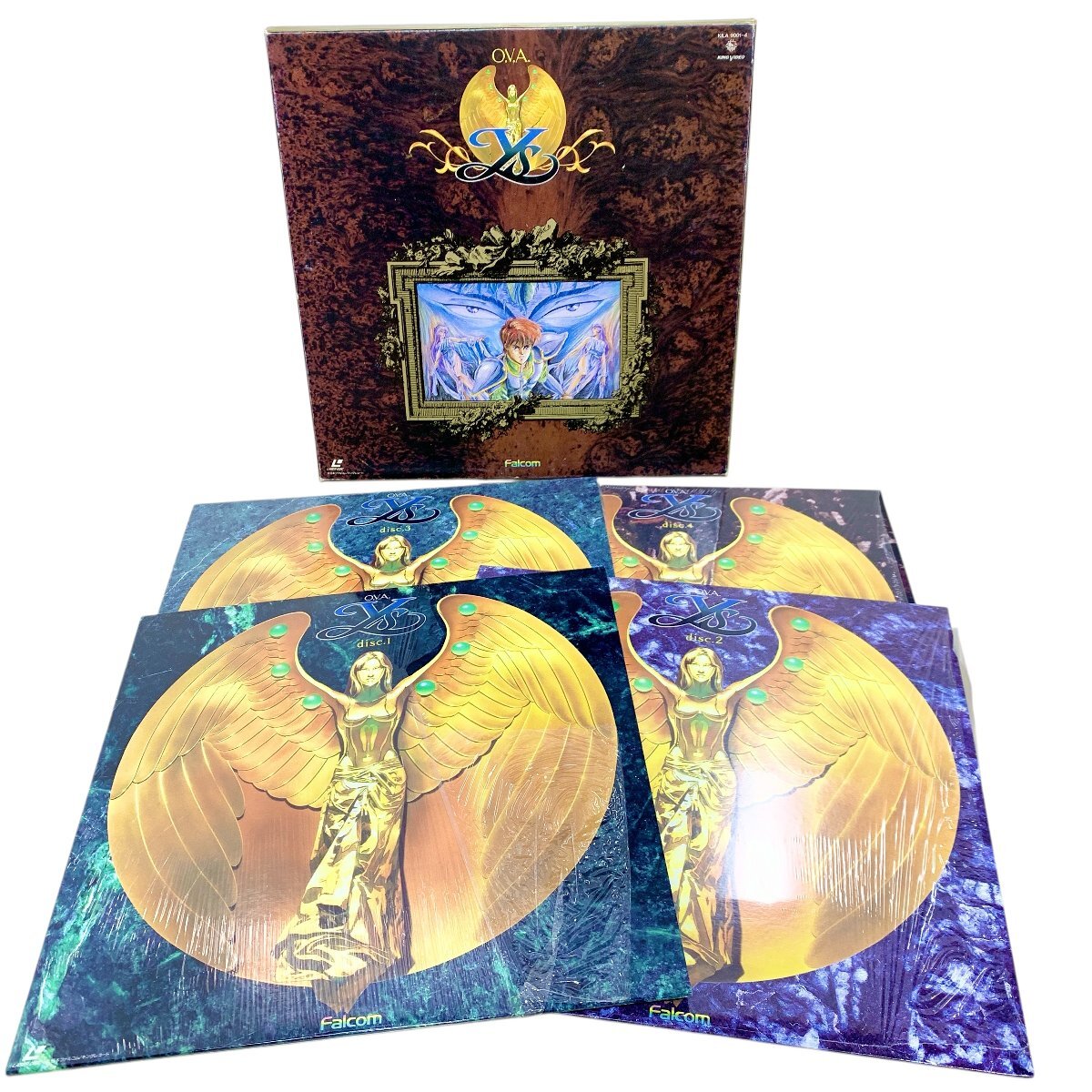  e-s Symphony Ys OVA лазерный диск 4 листов комплект Falcom Япония Falco m King запись работоспособность не проверялась б/у товар 80 размер ..(BBY2164)