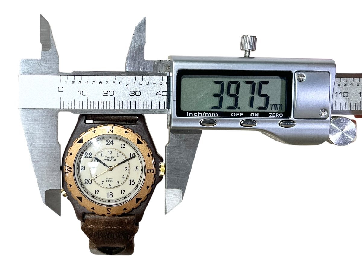 TIMEX サファリ タイメックス 時計 腕時計 INDIGLO アドベンチャー 1990年代 クオーツ 不動 ジャンク品 コンパクトサイズ 蘇や(KAY337)_画像8