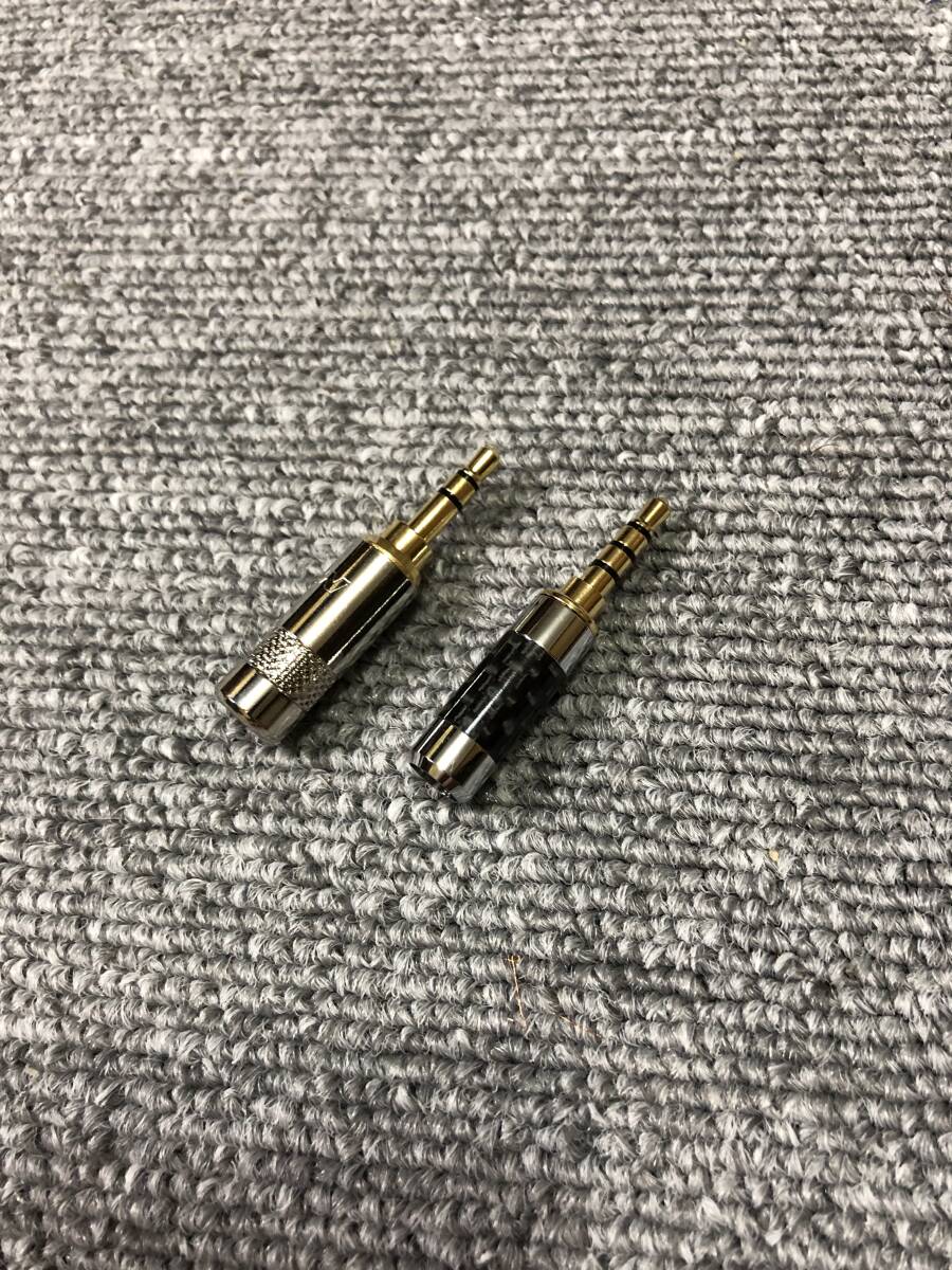 ★自作★ MDR-1A対応ヘッドホンケーブル 3.5mm 3極 ー3.5mm４極　１５０ｃｍ_画像5