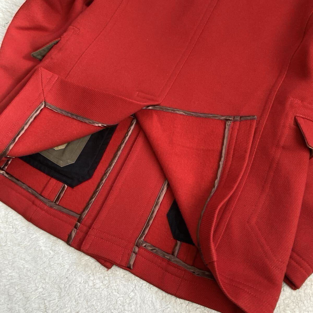 ポールスミス ロンドン【極美品 希少サイズL】Paul Smith LONDON チェスターコート ジャケット アウター 赤 レッド ウール メンズ 秋冬物_画像6