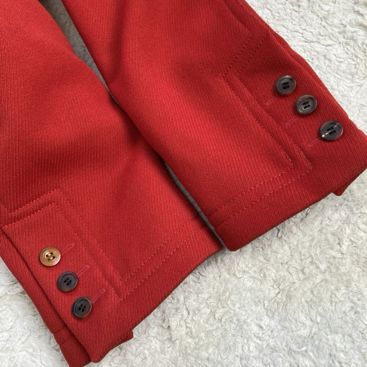 ポールスミス ロンドン【極美品 希少サイズL】Paul Smith LONDON チェスターコート ジャケット アウター 赤 レッド ウール メンズ 秋冬物_画像9