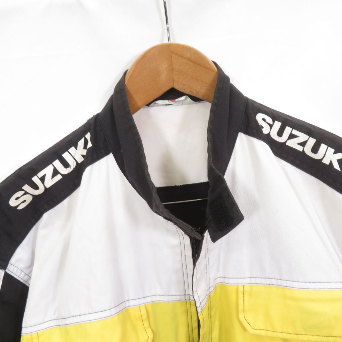 SUZUKI 作業着 半袖つなぎ sizeL/スズキ 1101_画像2