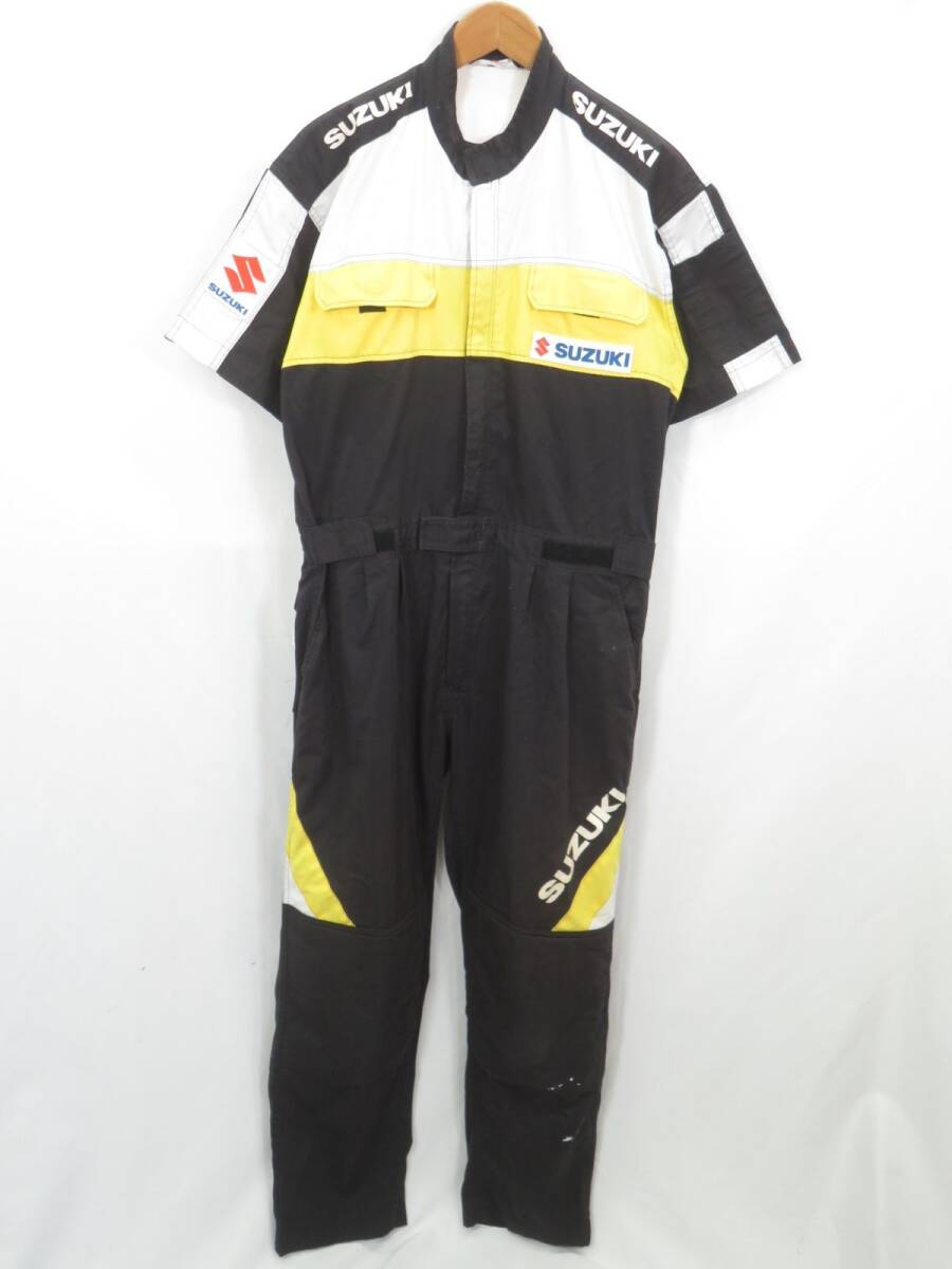 SUZUKI 作業着 半袖つなぎ sizeL/スズキ 1101_画像1
