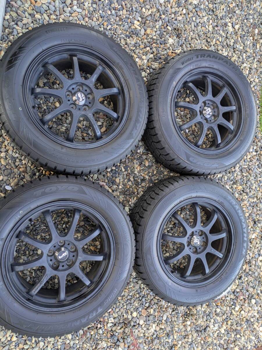 225/60/R17トーヨータイヤウィンタートランパスtx 2022年製　レアマイスターLMスポーツ　フォレスターXVアウトバックなど。_画像1