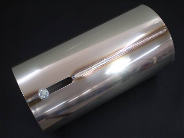 １００Φ ステンレステール,テールパイプ,マフラーカッター,200ミリ ステンマフラー　マフラー出口　テール延長　車　ナミガレージ_画像1