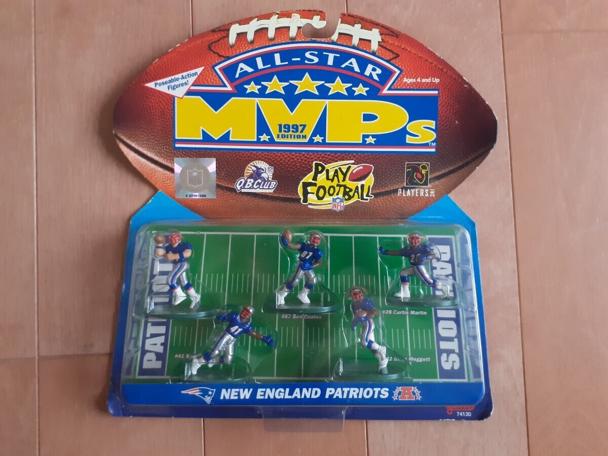 NFL ニューイングランド ペイトリオッツ Figure ミニ フィギュア アメリカンフットボール ブレッドソー マーチン 他 New England Patriots_画像1