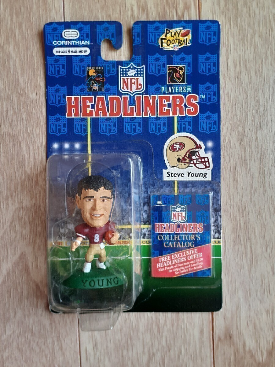 スティーブ・ヤング コリンシアン NFL フィギュア ヘッドライナーズ CORINTHIAN HEADLINERS Steve Young アメリカン・フットボール_画像1