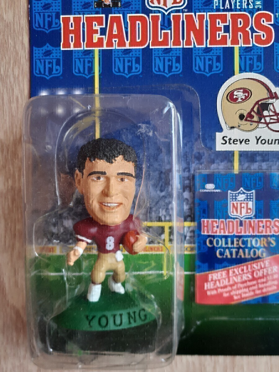 スティーブ・ヤング コリンシアン NFL フィギュア ヘッドライナーズ CORINTHIAN HEADLINERS Steve Young アメリカン・フットボール_画像2