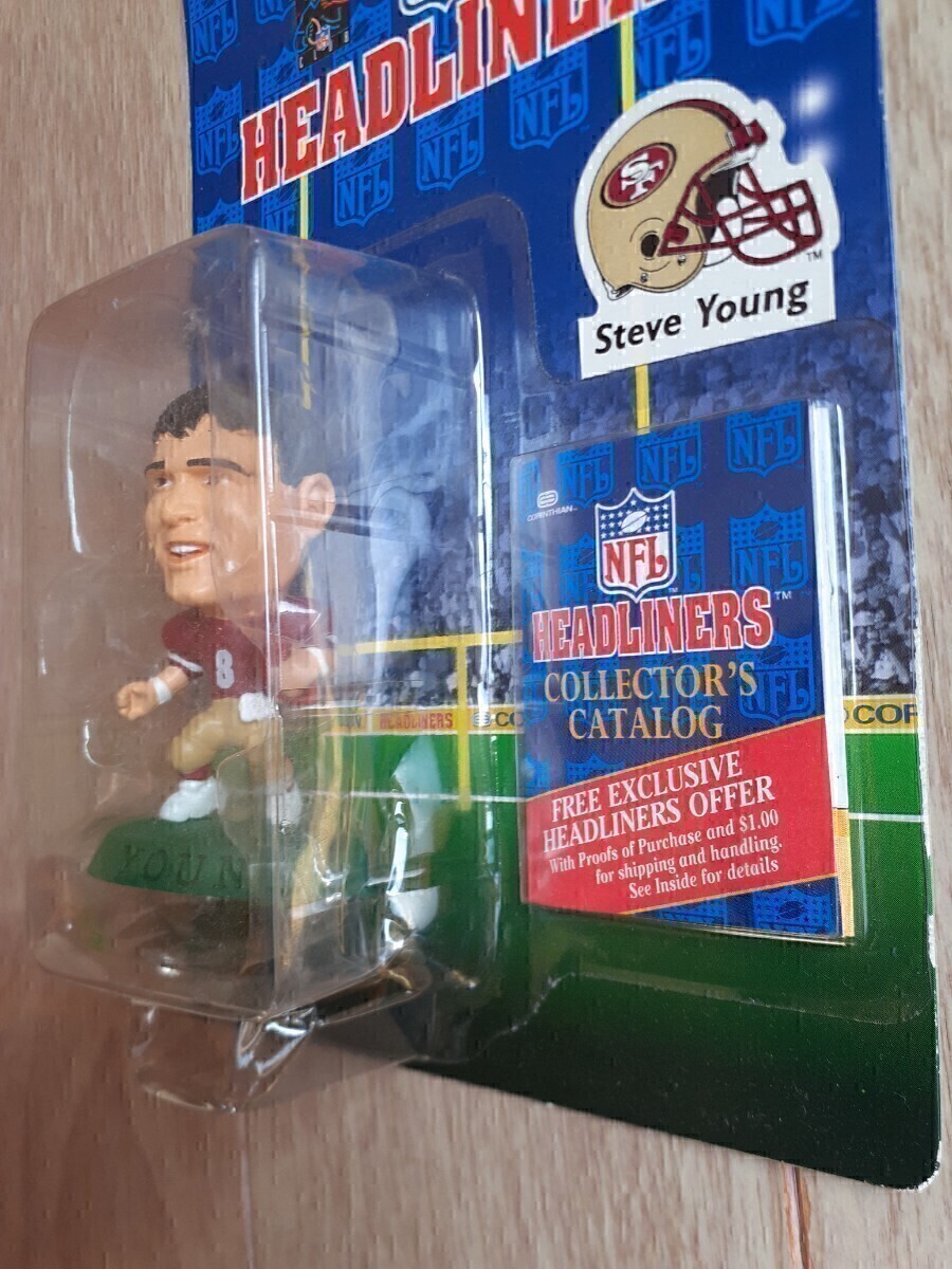 スティーブ・ヤング コリンシアン NFL フィギュア ヘッドライナーズ CORINTHIAN HEADLINERS Steve Young アメリカン・フットボール_画像3