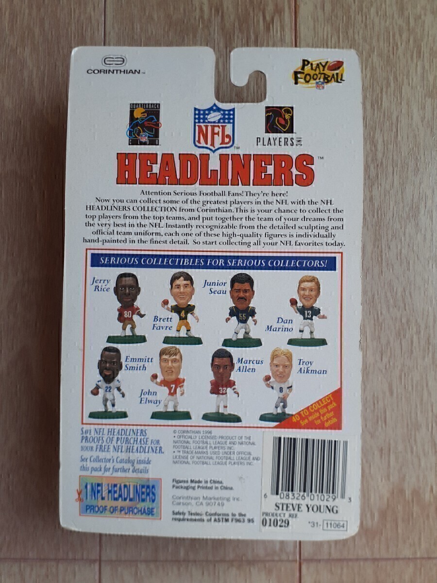 スティーブ・ヤング コリンシアン NFL フィギュア ヘッドライナーズ CORINTHIAN HEADLINERS Steve Young アメリカン・フットボール_画像5