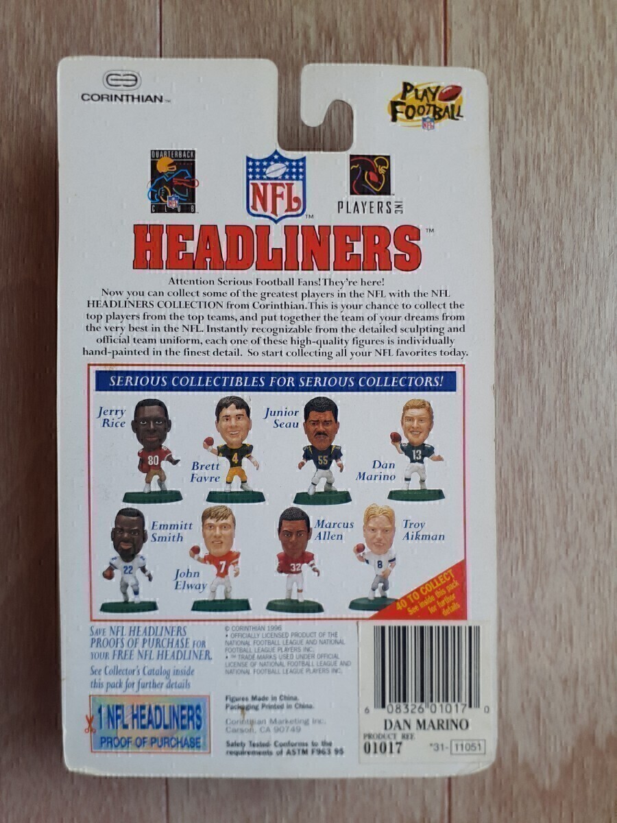 ダン・マリーノ コリンシアン NFL フィギュア ヘッドライナーズ CORINTHIAN HEADLINERS Dan Marino アメリカン・フットボール_画像5