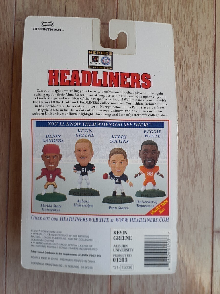 ケビン・グリーン コリンシアン NFL フィギュア ヘッドライナーズ Kevin Greene CORINTHIAN HEADLINERS アメリカンフットボール_画像5