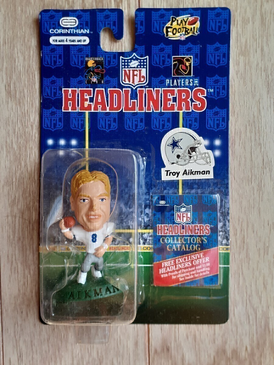 トロイ・エイクマン コリンシアン NFL フィギュア ヘッドライナーズ CORINTHIAN HEADLINERS Troy Aikmon アメリカン・フットボール_画像1