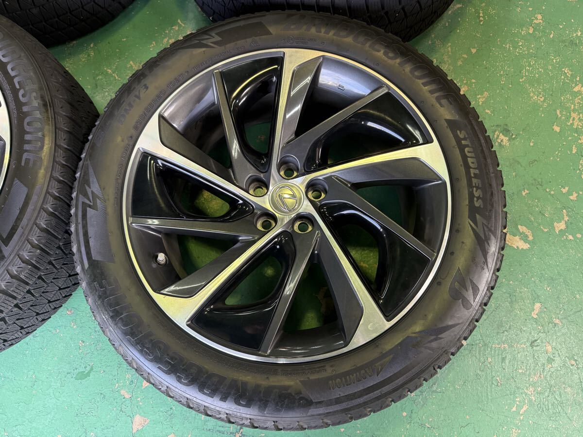 レクサス RX 20系 純正 オプション ホイール 235/55R20ブリザック DM-V3 スタッドレスタイヤ 4本セット 8J+30 PCD114.3 5H 20インチ OP_画像2