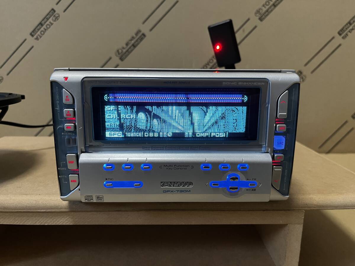 ★KENWOOD Bluetooth付き Spotifyなど再生可 DPX-730M CD&MD★DSP スペアナ チャーチ 残響音_画像1