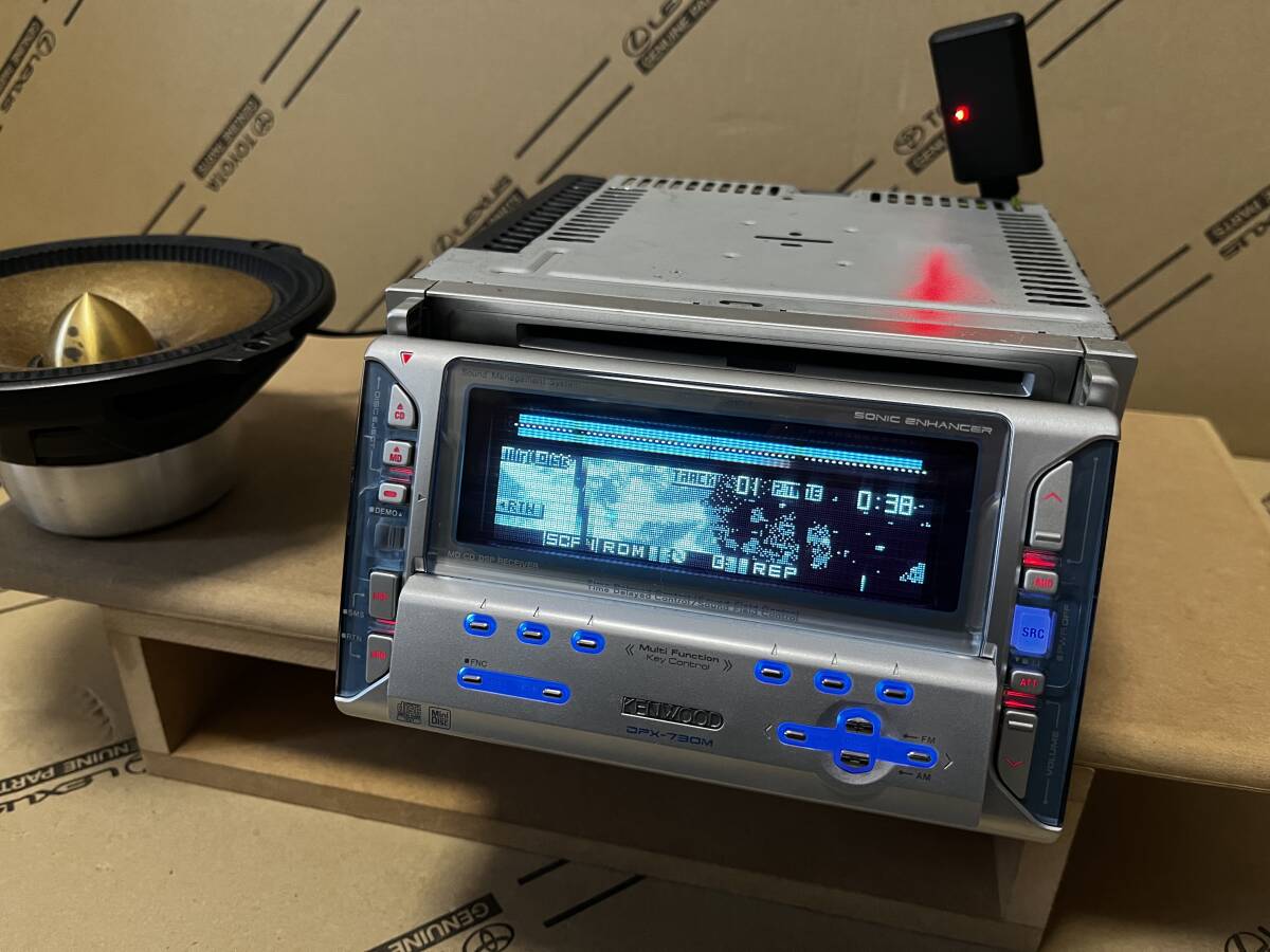 ★KENWOOD Bluetooth付き Spotifyなど再生可 DPX-730M CD&MD★DSP スペアナ チャーチ 残響音_画像4