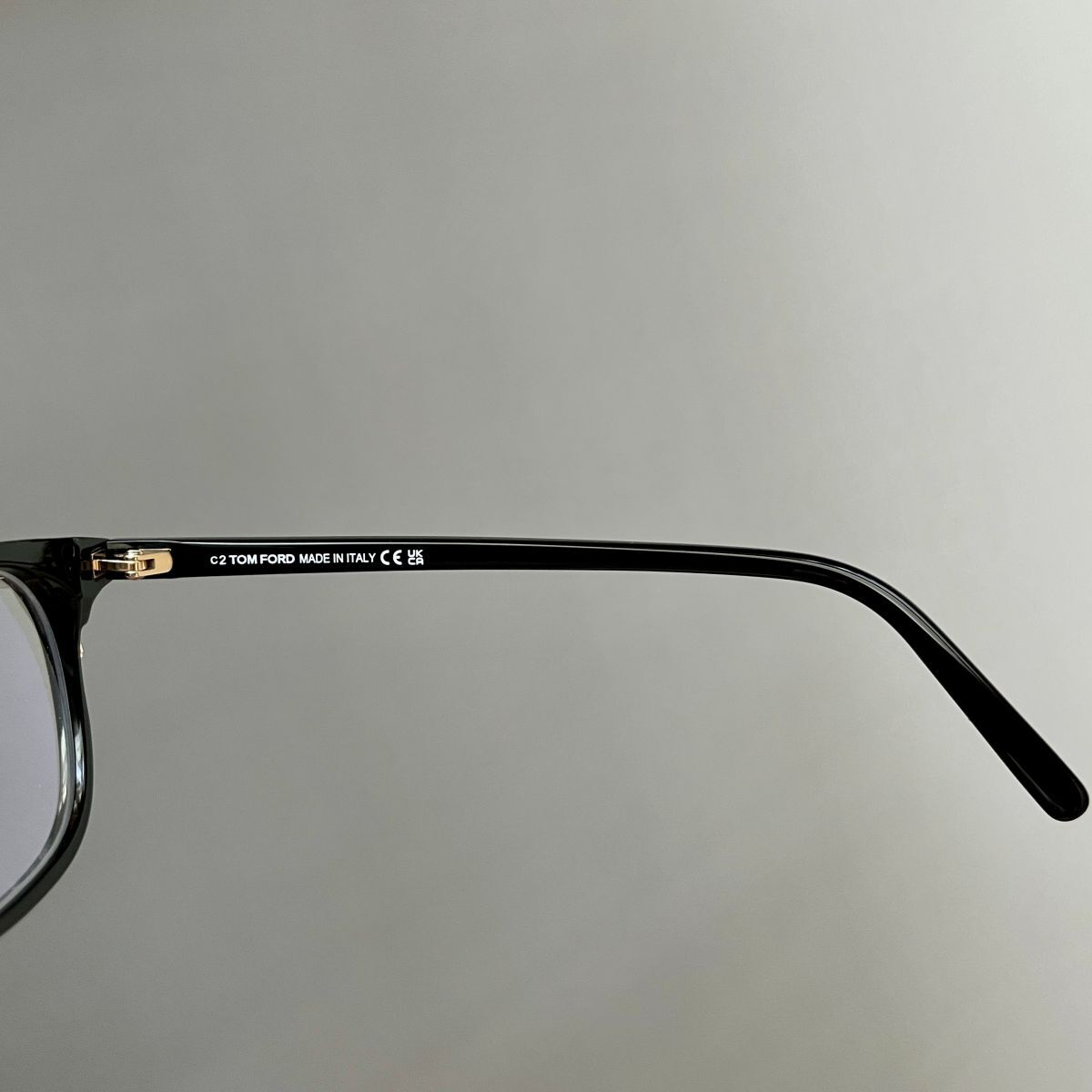 【1円スタート】 トムフォード メガネ TOM FORD アジアンフィット ウェリントン 眼鏡 ブラック ゴールド 黒 金 PCめがね 黒ぶち 新品_画像8