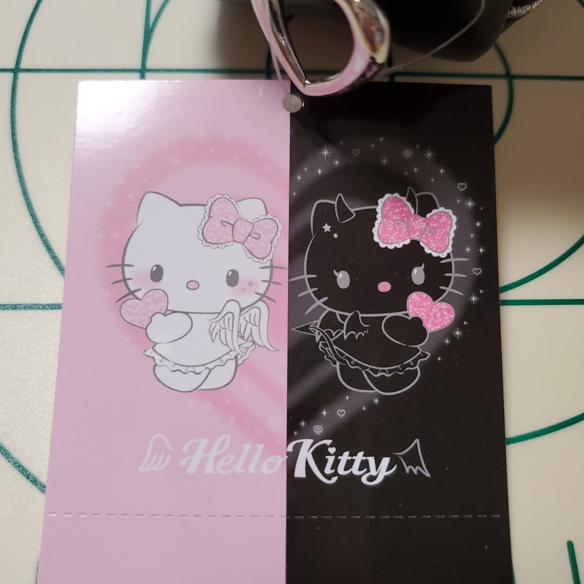 ハローキティ フェイス形ポーチ 小悪魔 化粧ポーチ サンリオ 天使小悪魔デザイン　HELLO KITTY　SANRIO　新品　正規サンリオ製　ラスト１_画像6