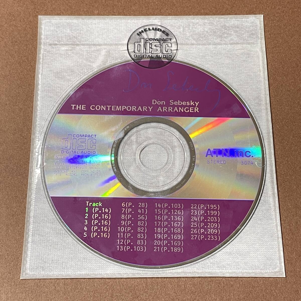 ドン・セベスキー/コンテンポラリー・アレンジャー（第1版）CD付き Don Sebesky / The Contemporary Arranger_画像3