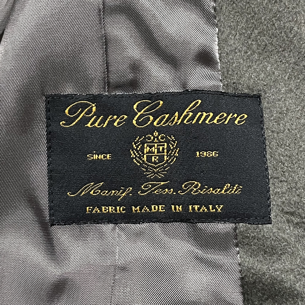 ◆完売!定価180,000円 アナイ【ANAYI】伊MTR社 ピュアカシミヤ100% ジベリーノ加工 カシミヤドレストレンチコート 34 グレー◆_画像9