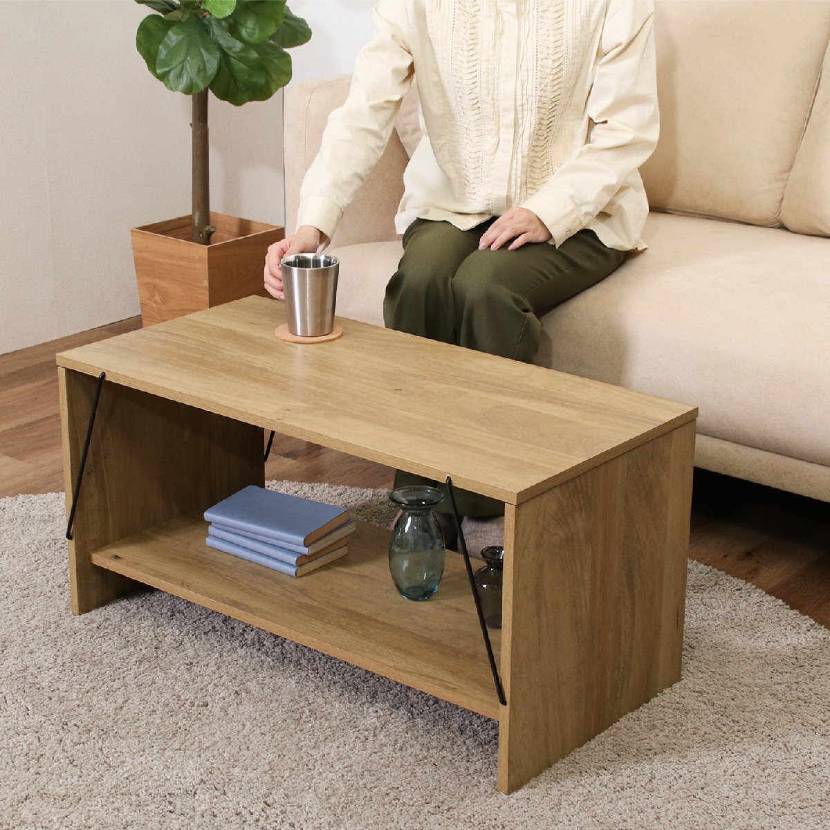  бесплатная доставка простой стол верстак боковой стол living стол письменный стол низкий стол инструмент не необходимо ширина 80. глубина 42cm высота 40cm дуб натуральный новый товар 