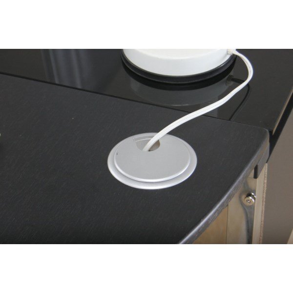  бесплатная доставка / основной Work стол усиленный стекло компьютерный стол угол L type раздвижной клавиатура настольный система стол 3 позиций комплект черный / новый товар 