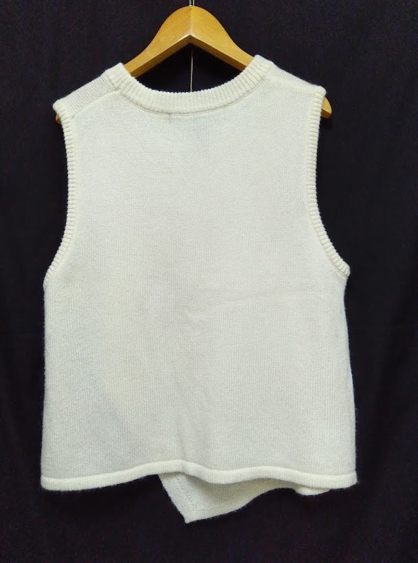 mizuiroind☆ミズイロインド アシンメトリースリットベスト 参考価格:11,000円 オフホワイト_画像3